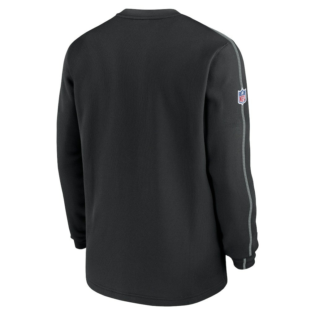 Las Vegas Raiders 2024 Sideline Coaches Long Sleeve Top - Black discount