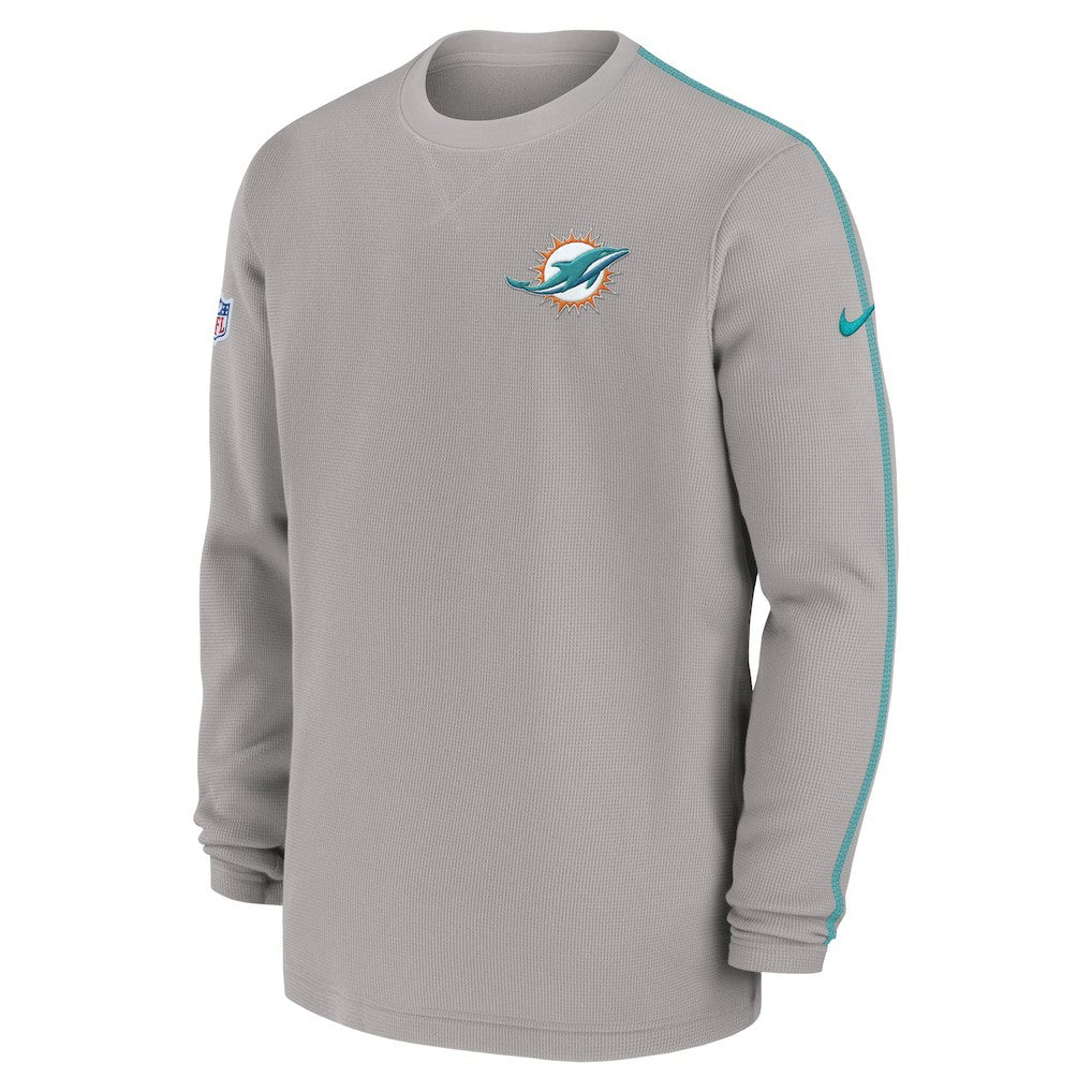 Miami Dolphins 2024 Sideline Coaches Long Sleeve Top - Gray for sale