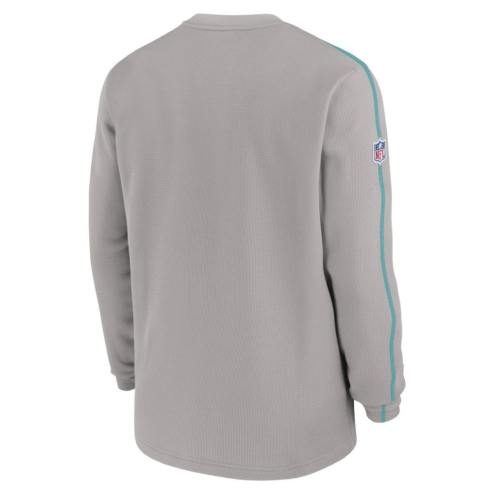 Miami Dolphins 2024 Sideline Coaches Long Sleeve Top - Gray for sale
