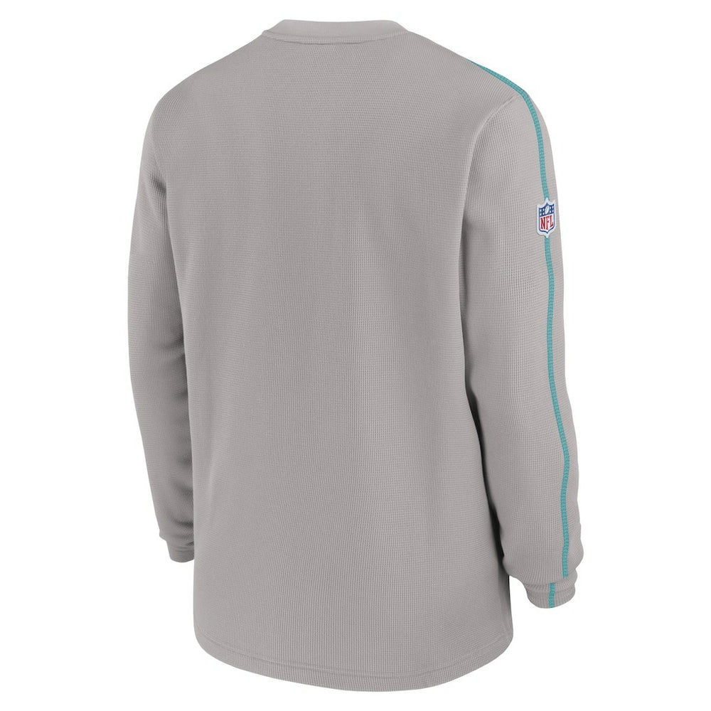 Miami Dolphins 2024 Sideline Coaches Long Sleeve Top - Gray for sale