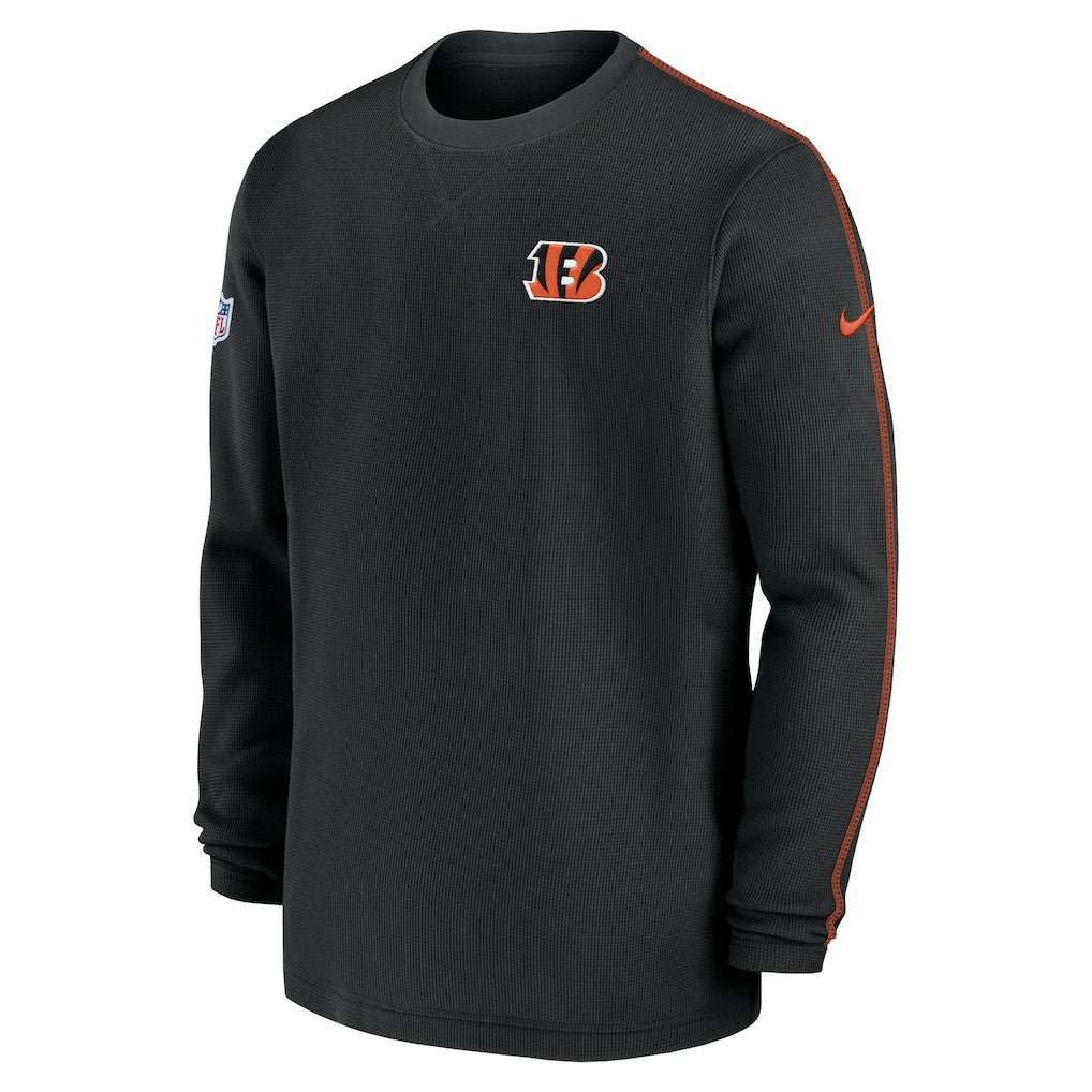 Cincinnati Bengals 2024 Sideline Coaches Long Sleeve Top - Black outlet