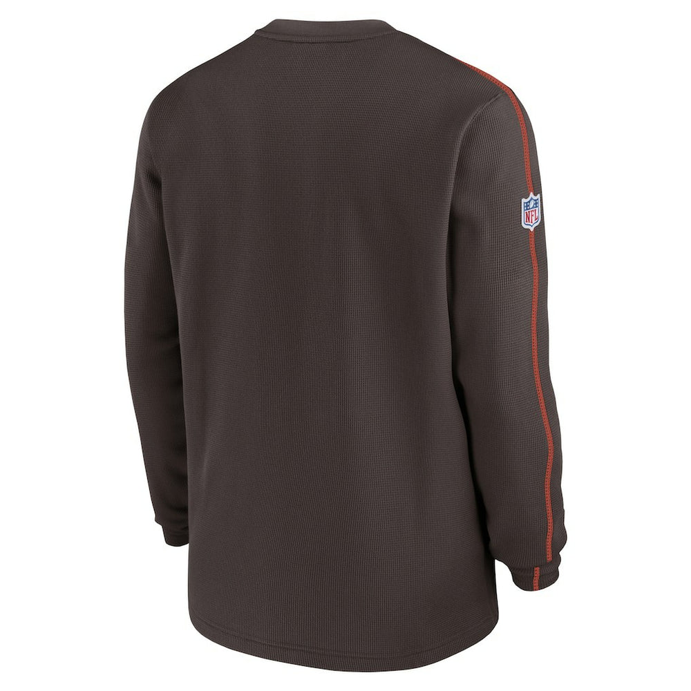 Cleveland Browns 2024 Sideline Coaches Long Sleeve Top - Brown for sale