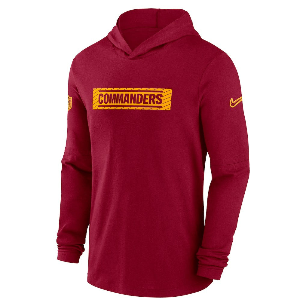 Washington Commanders 2024/25 Sideline Performance Long Sleeve Hoodie T-Shirt - Burgundy sale