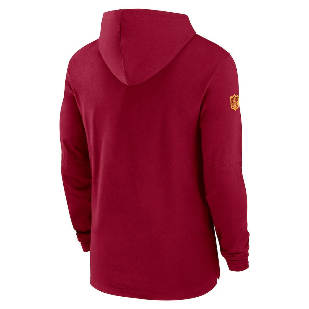 Washington Commanders 2024/25 Sideline Performance Long Sleeve Hoodie T-Shirt - Burgundy sale