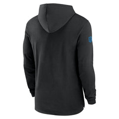 Detroit Lions 2024/25 Sideline Performance Long Sleeve Hoodie T-Shirt - Black for sale