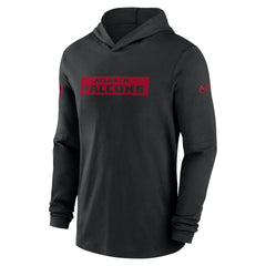 Atlanta Falcons 2024/25 Sideline Performance Long Sleeve Hoodie T-Shirt - Black online
