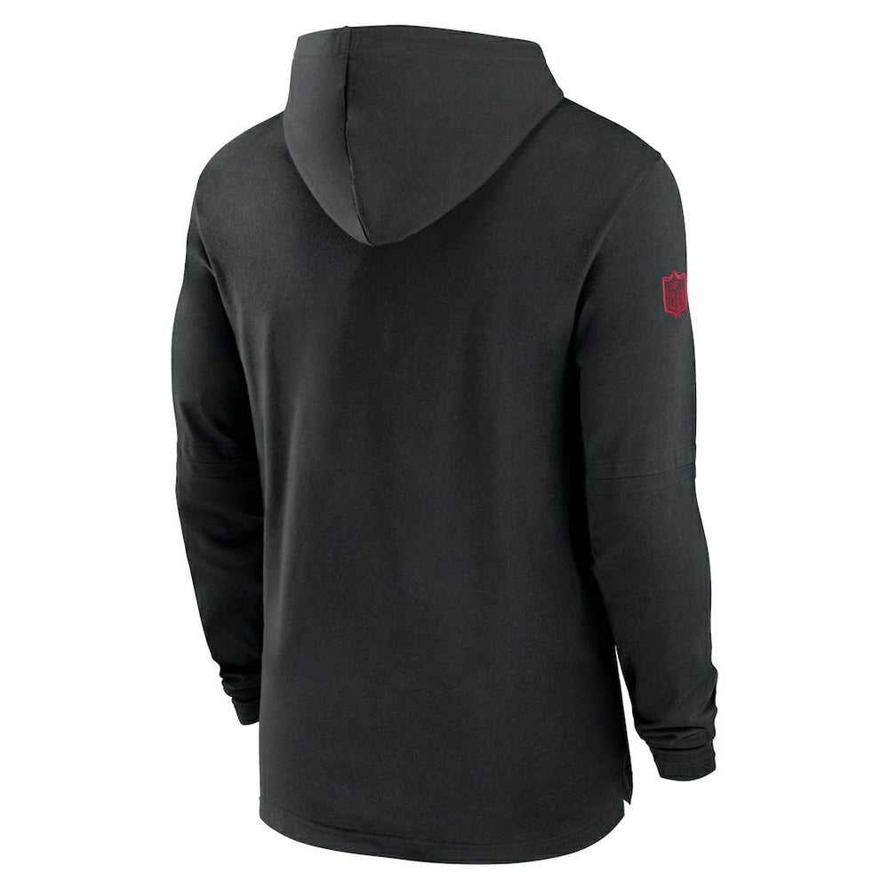 Atlanta Falcons 2024/25 Sideline Performance Long Sleeve Hoodie T-Shirt - Black online