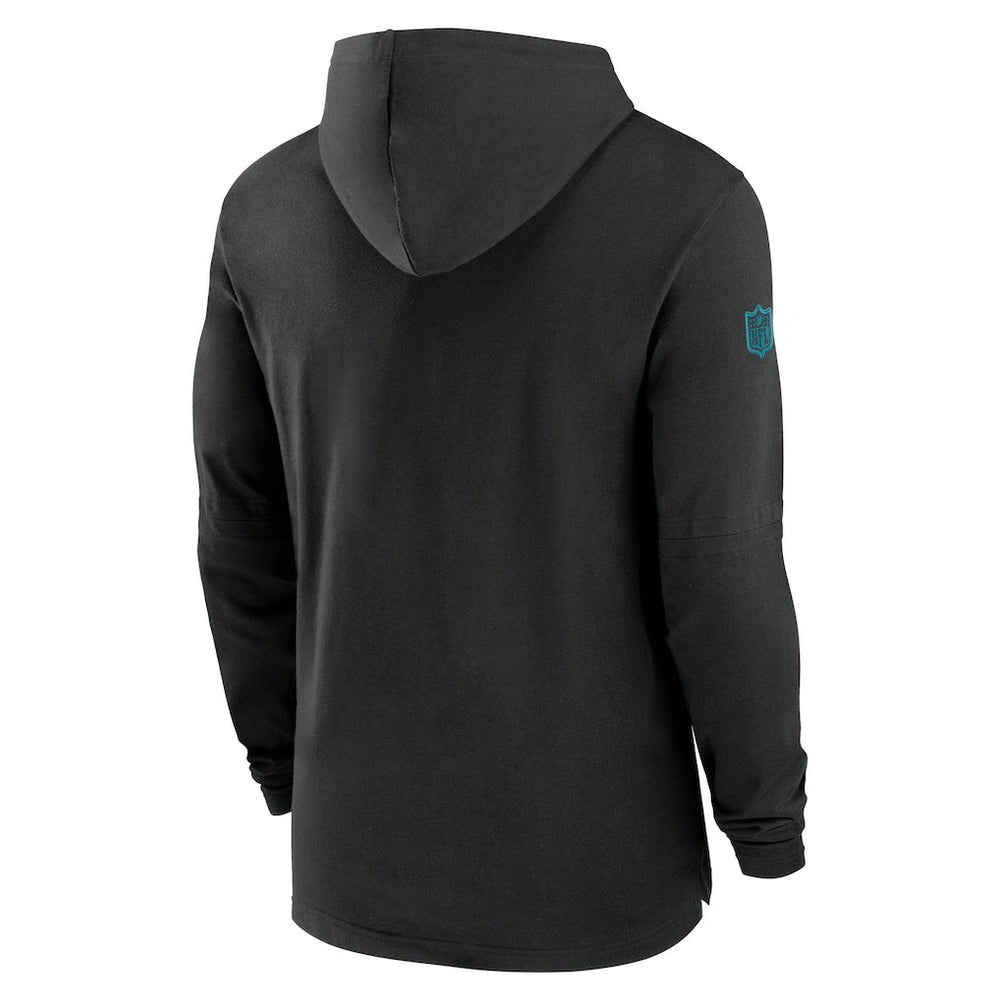 Jacksonville Jaguars 2024/25 Sideline Performance Long Sleeve Hoodie T-Shirt - Black discount
