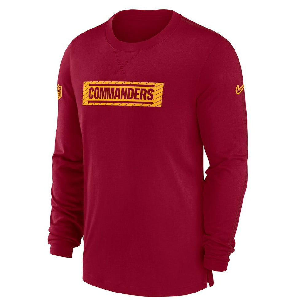 Washington Commanders Sideline Player Performance Long Sleeve T-Shirt - Burgundy sale