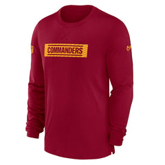 Washington Commanders Sideline Player Performance Long Sleeve T-Shirt - Burgundy sale