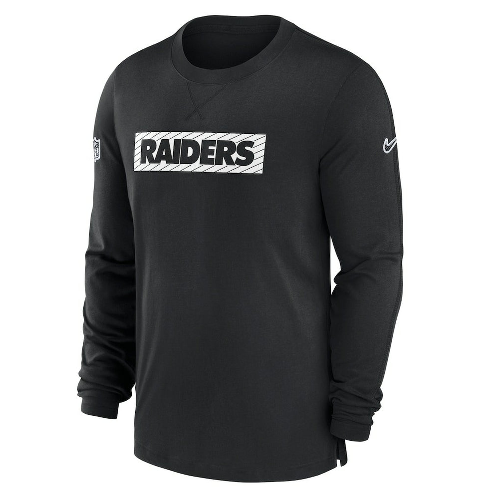 Las Vegas Raiders Sideline Player Performance Long Sleeve T-Shirt - Black discount
