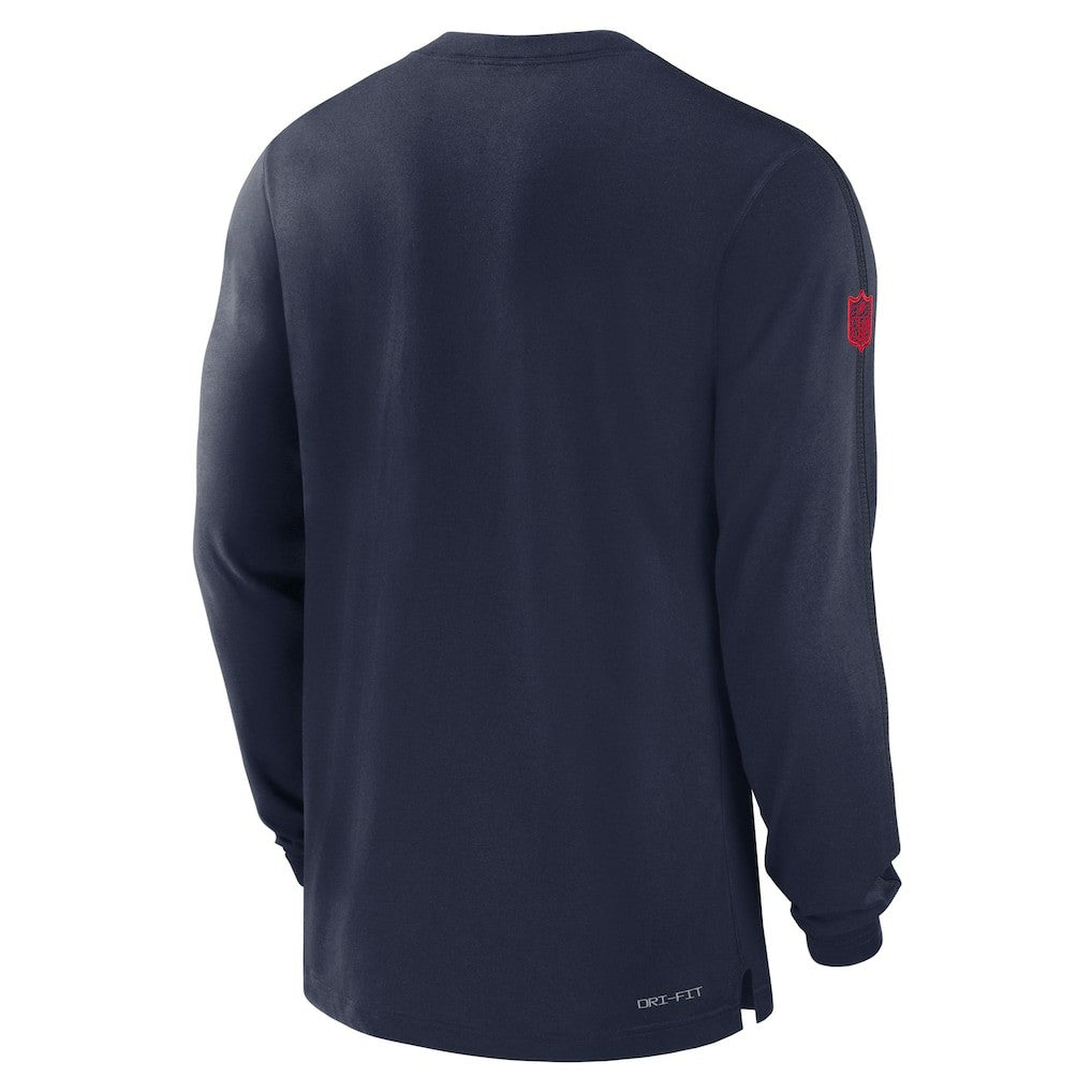 New England Patriots Sideline Player Performance Long Sleeve T-Shirt - Navy cheap