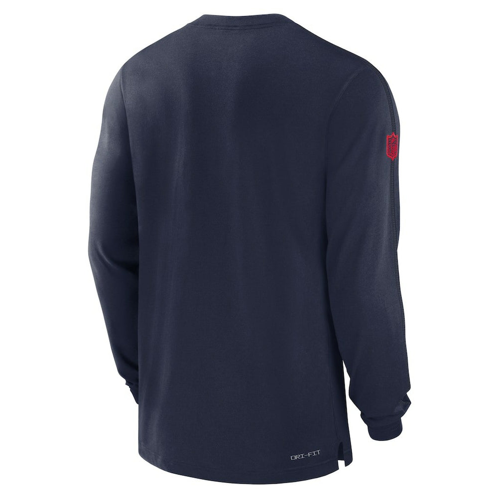New England Patriots Sideline Player Performance Long Sleeve T-Shirt - Navy cheap