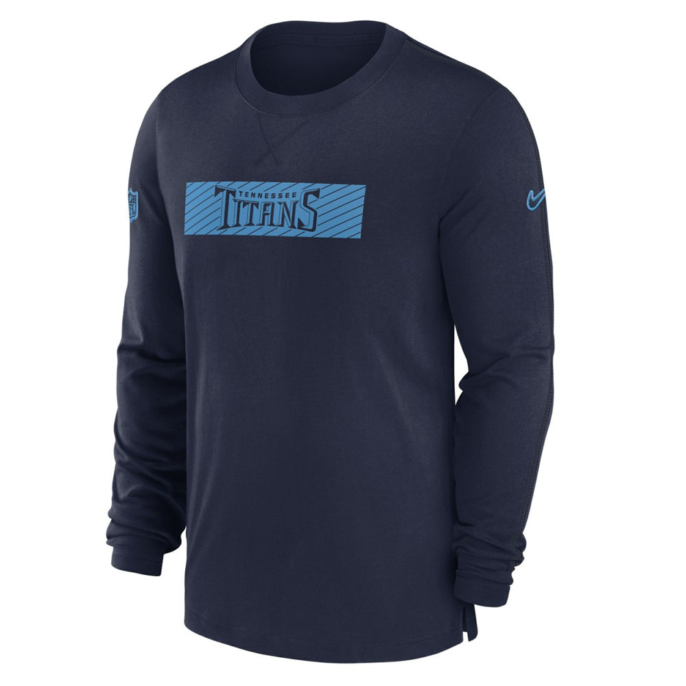 Tennessee Titans Sideline Player Performance Long Sleeve T-Shirt - Navy online