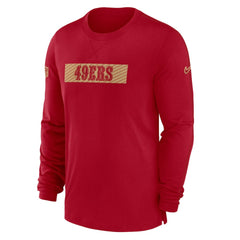 San Francisco 49ers Sideline Player Performance Long Sleeve T-Shirt - Scarlet sale