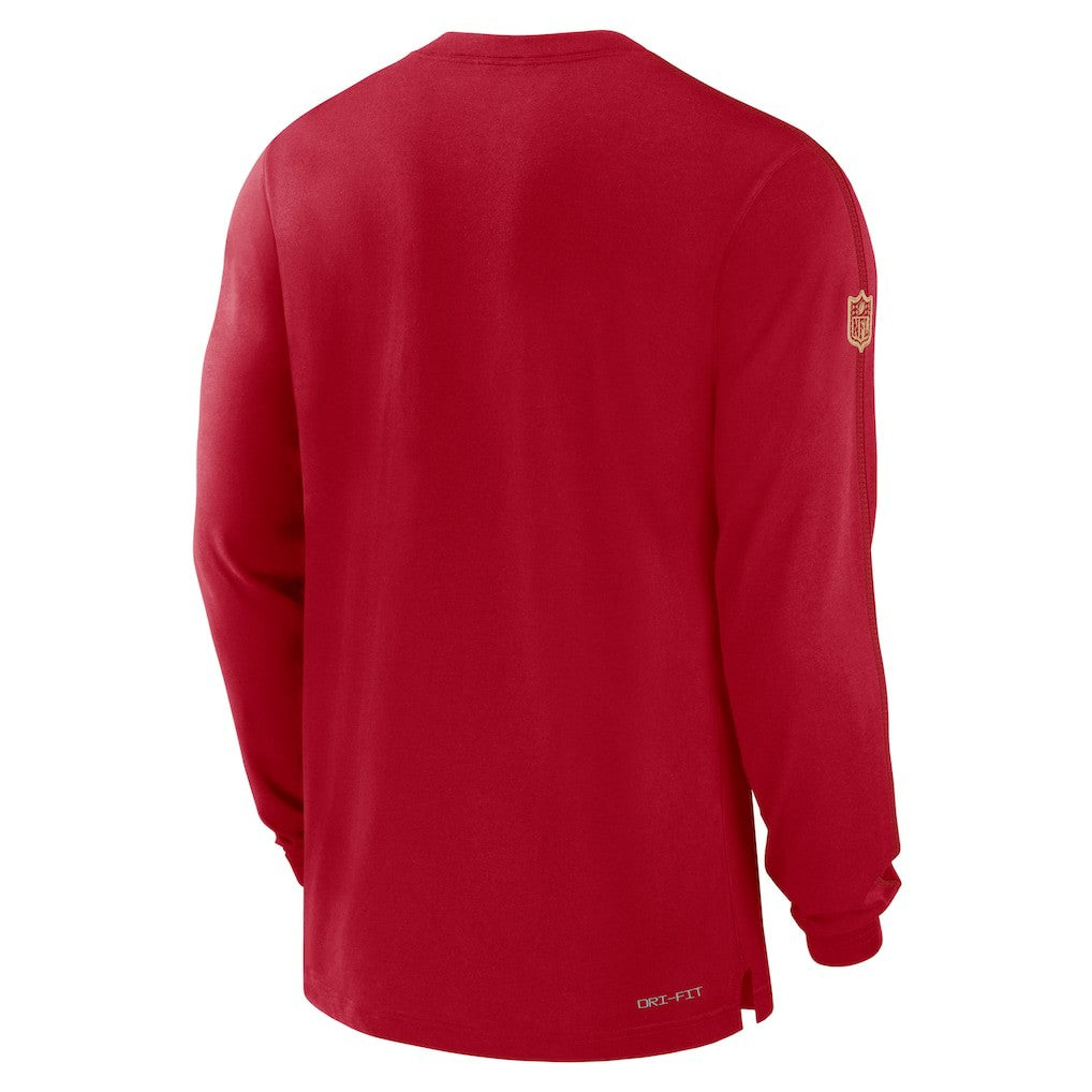 San Francisco 49ers Sideline Player Performance Long Sleeve T-Shirt - Scarlet sale