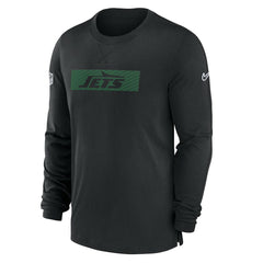 New York Jets Sideline Player Performance Long Sleeve T-Shirt - Black outlet