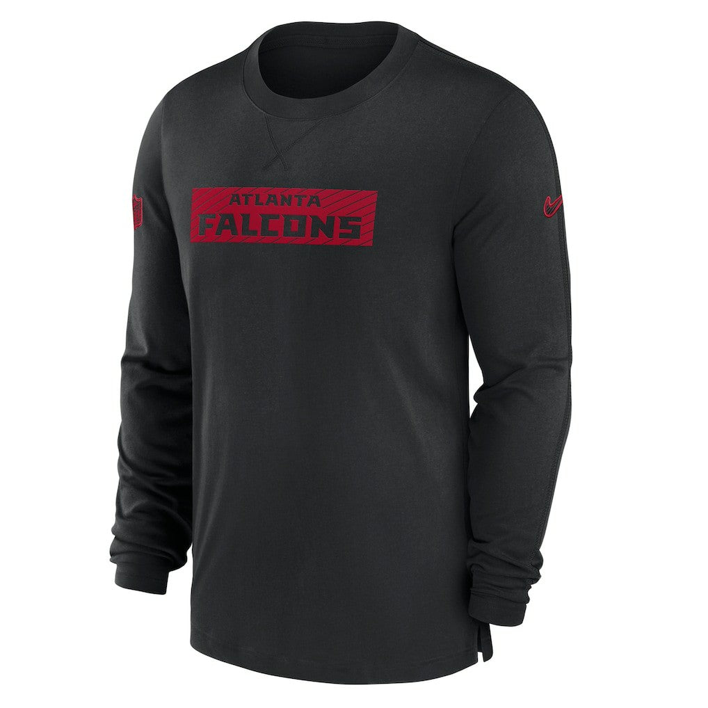 Atlanta Falcons Sideline Player Performance Long Sleeve T-Shirt - Black cheap