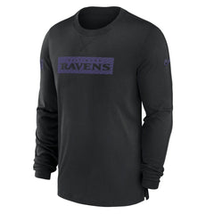 Baltimore Ravens Sideline Player Performance Long Sleeve T-Shirt - Black for sale