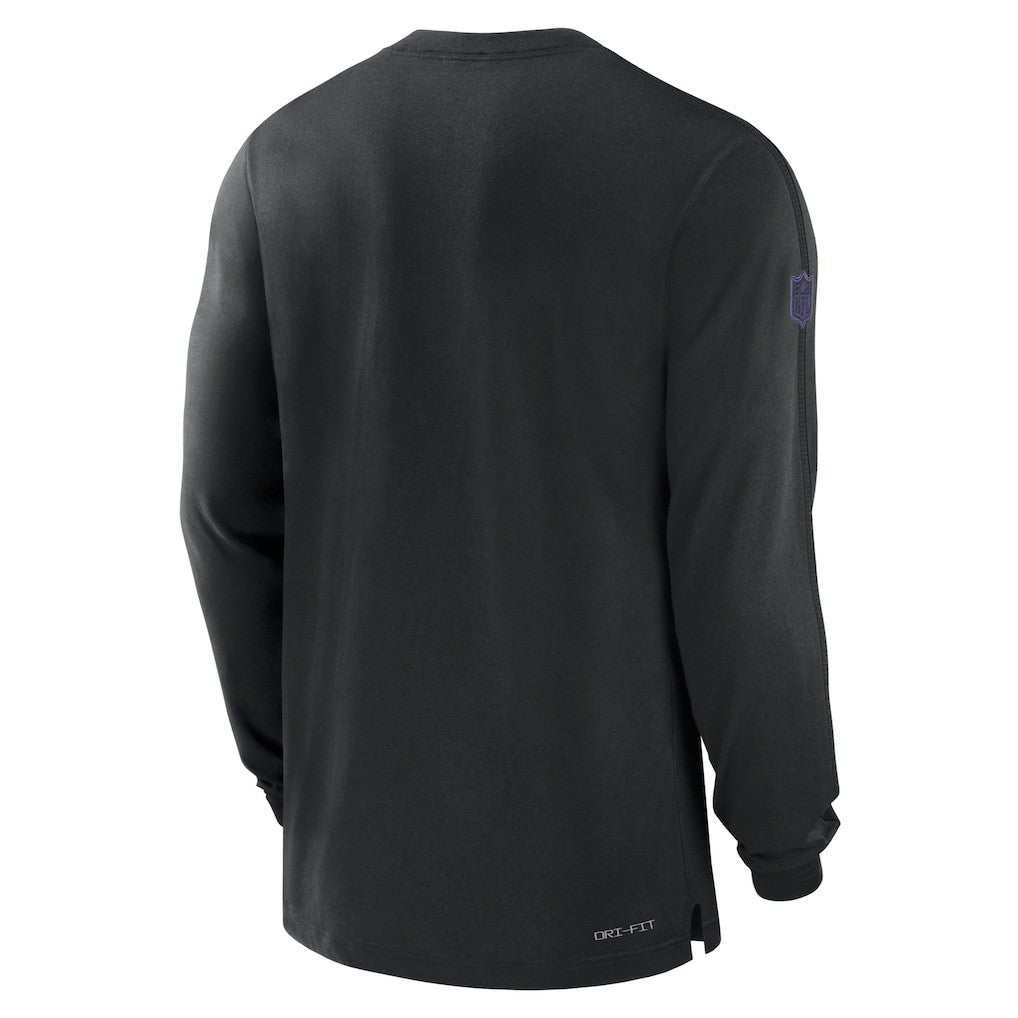 Baltimore Ravens Sideline Player Performance Long Sleeve T-Shirt - Black for sale