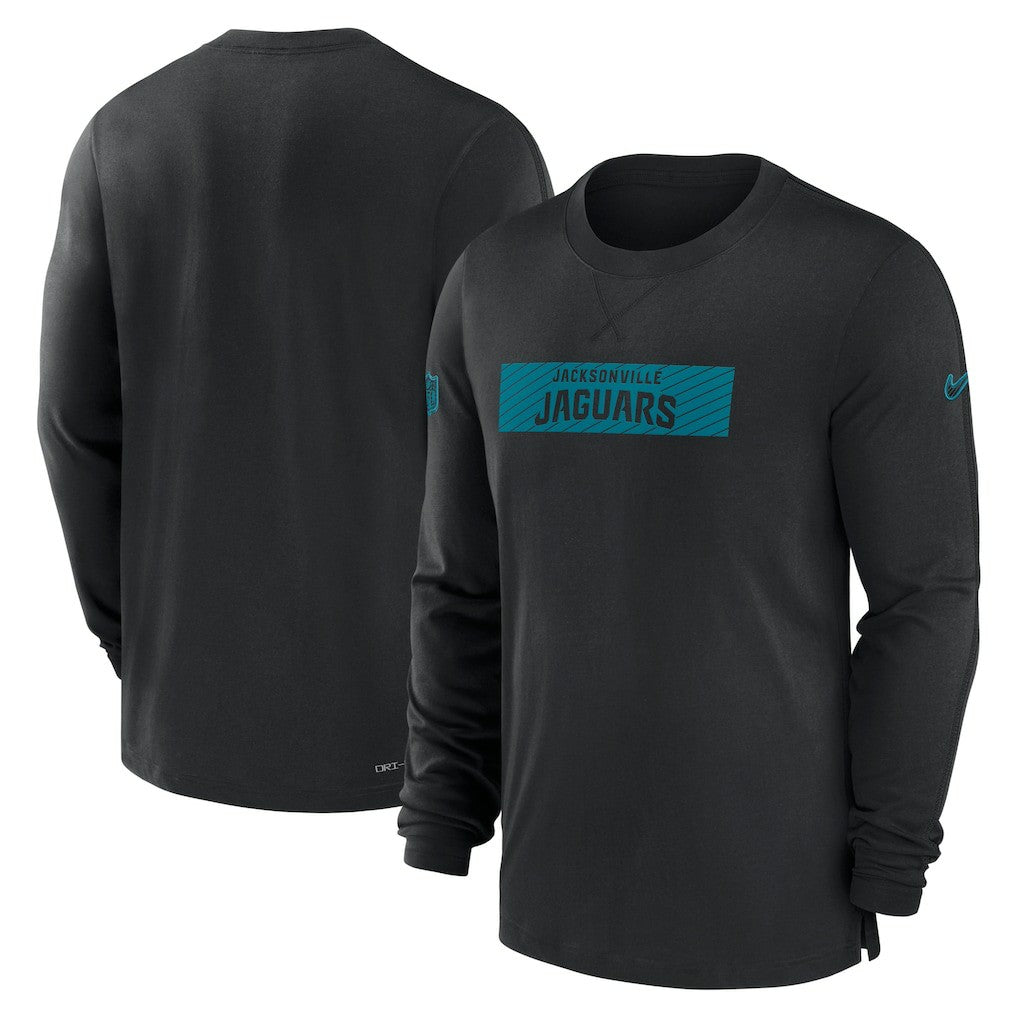 Jacksonville Jaguars Sideline Player Performance Long Sleeve T-Shirt - Black discount
