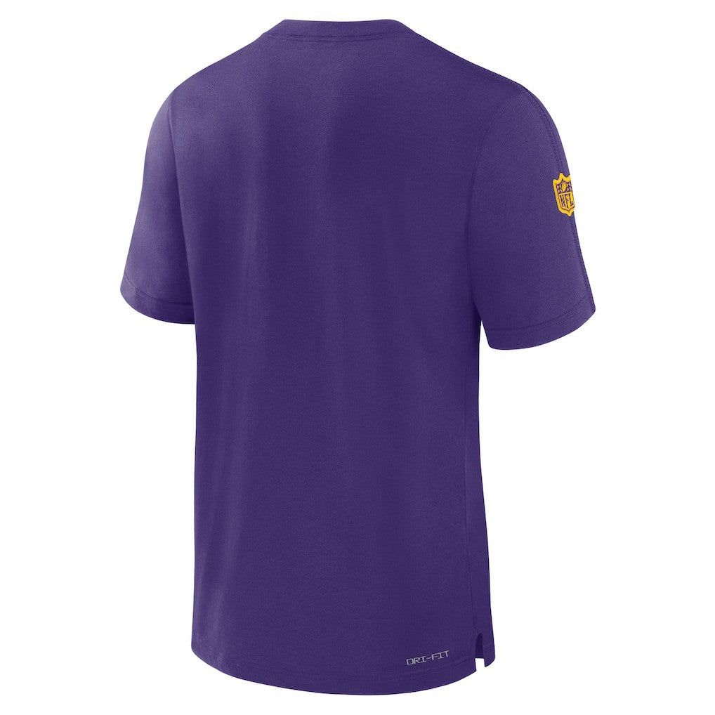 Minnesota Vikings Sideline Player Performance T-Shirt - Purple on sale