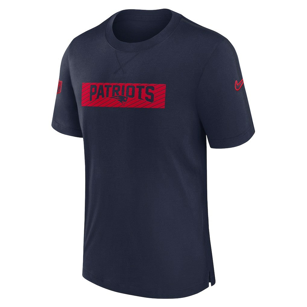 New England Patriots Sideline Player Performance T-Shirt - Navy on sale