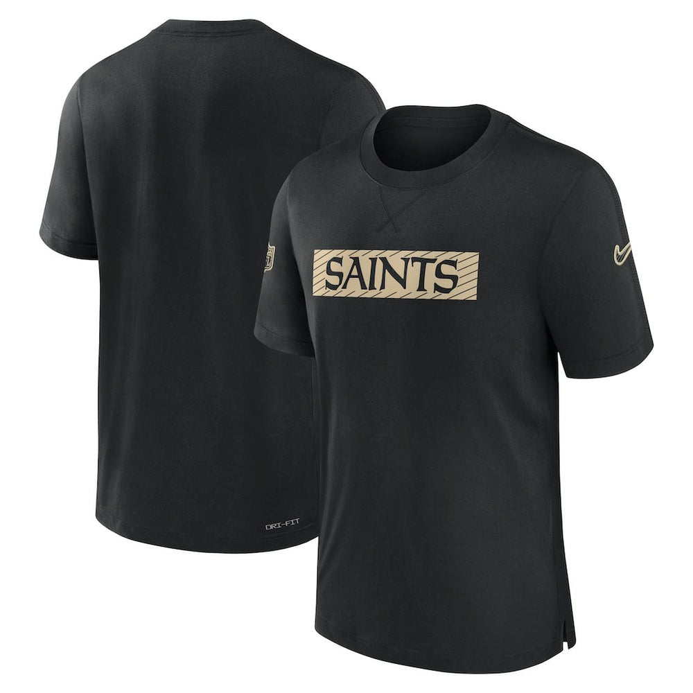 New Orleans Saints Sideline Player Performance T-Shirt - Black outlet
