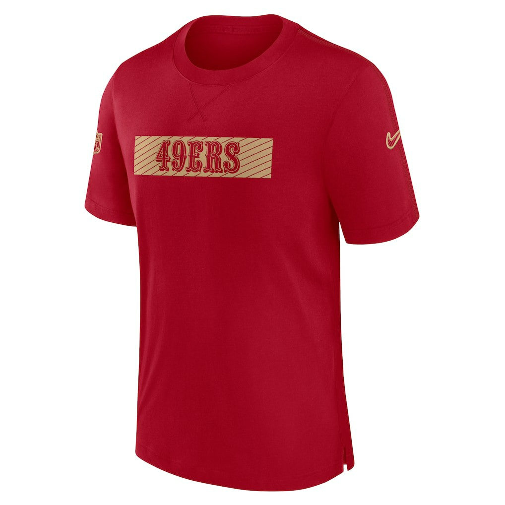 San Francisco 49ers Sideline Player Performance T-Shirt - Scarlet on sale