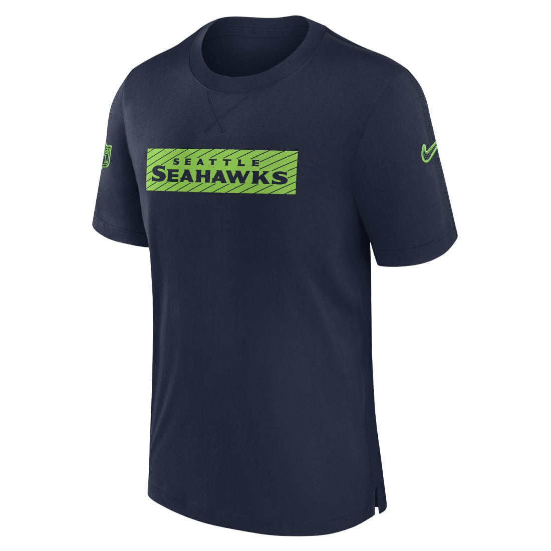 Seattle Seahawks Sideline Player Performance T-Shirt - College Navy sale