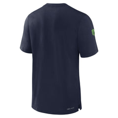 Seattle Seahawks Sideline Player Performance T-Shirt - College Navy sale