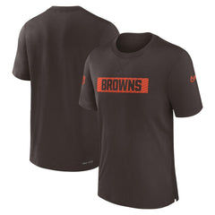 Cleveland Browns Sideline Player Performance T-Shirt - Brown sale