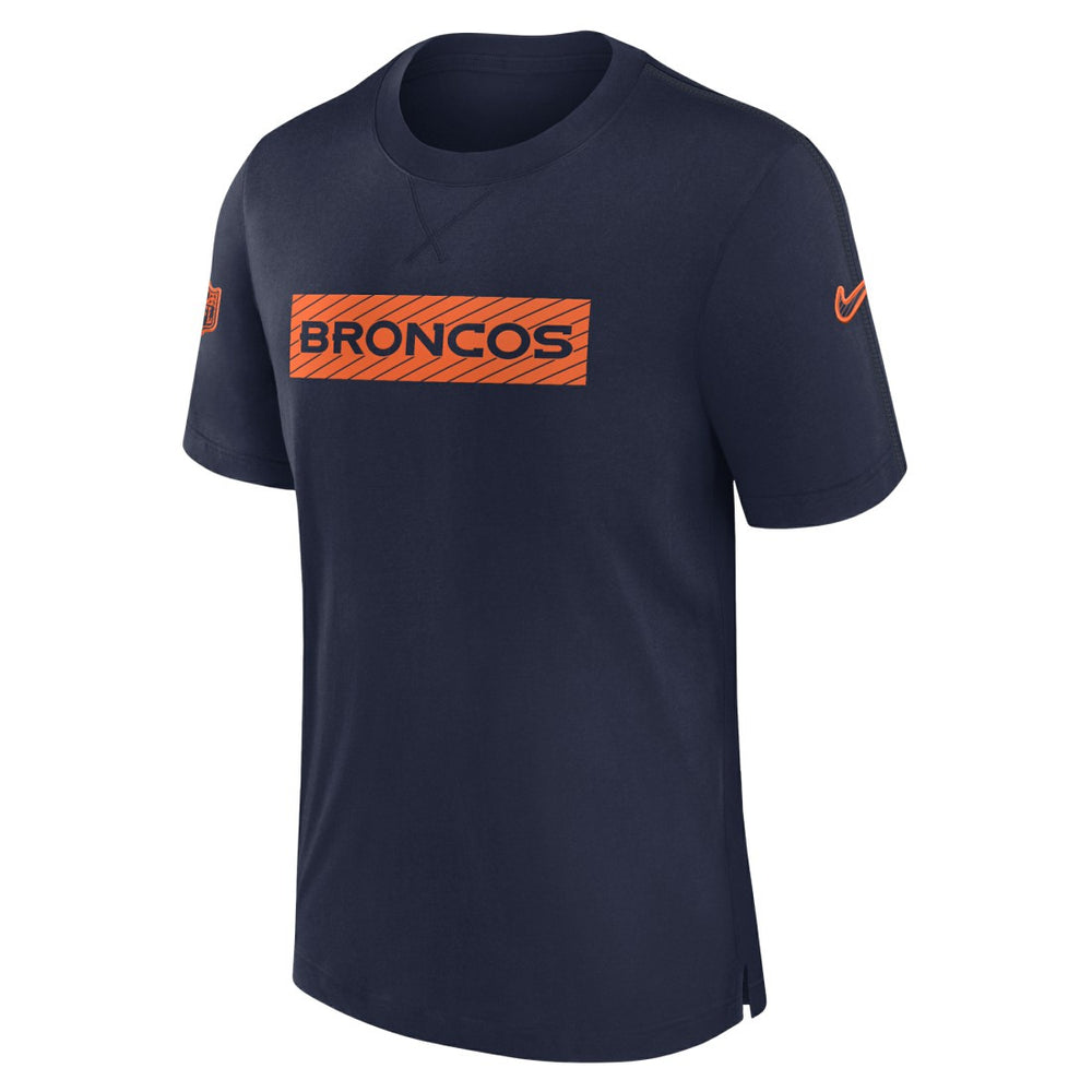 Denver Broncos Sideline Player Performance T-Shirt - Navy discount