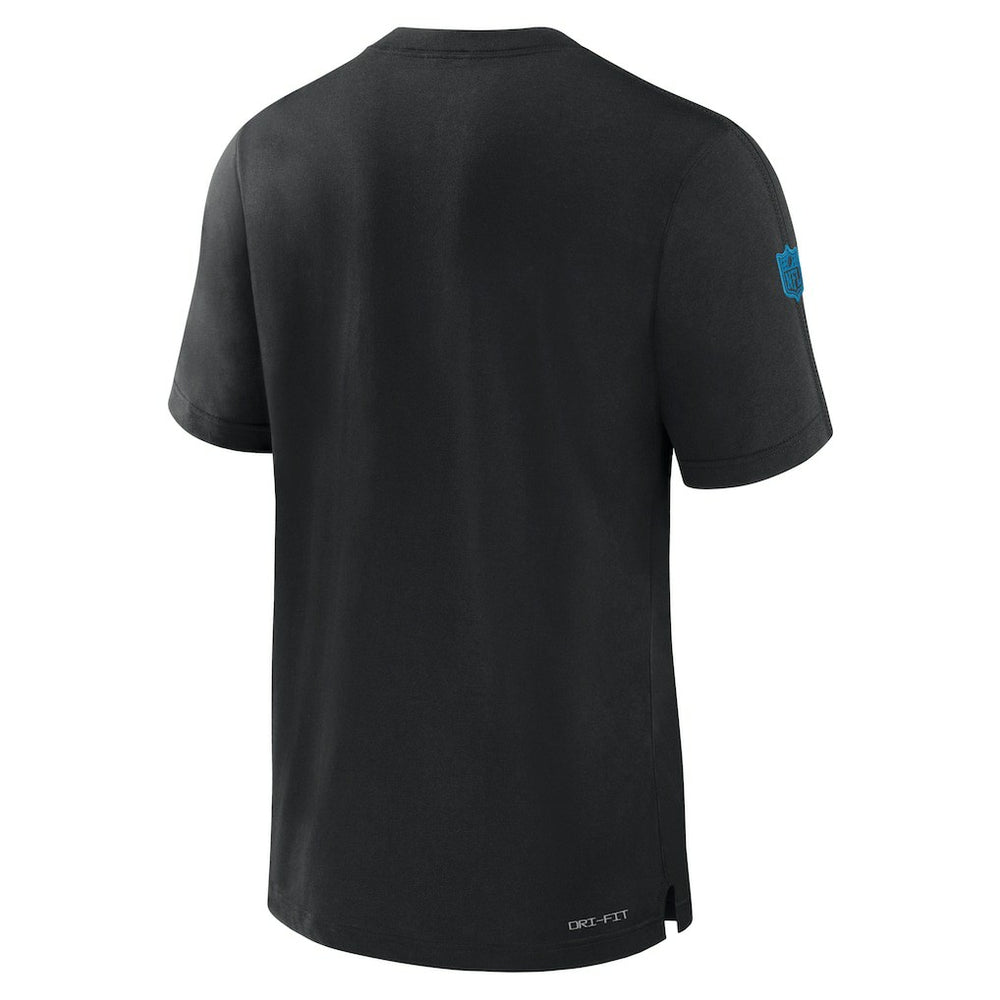 Carolina Panthers Sideline Player Performance T-Shirt - Black on sale