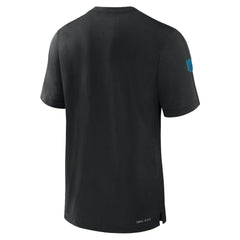 Carolina Panthers Sideline Player Performance T-Shirt - Black on sale