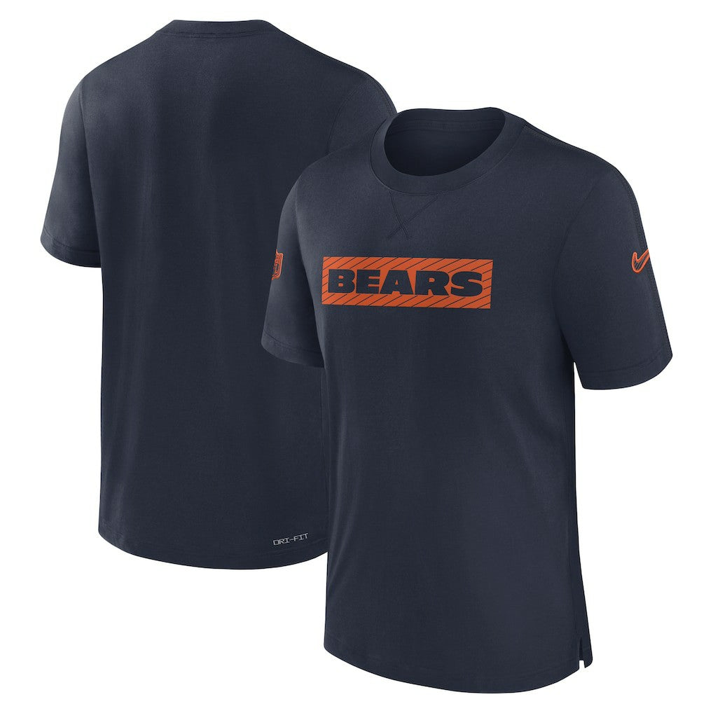 Chicago Bears Sideline Player Performance T-Shirt - Navy for sale