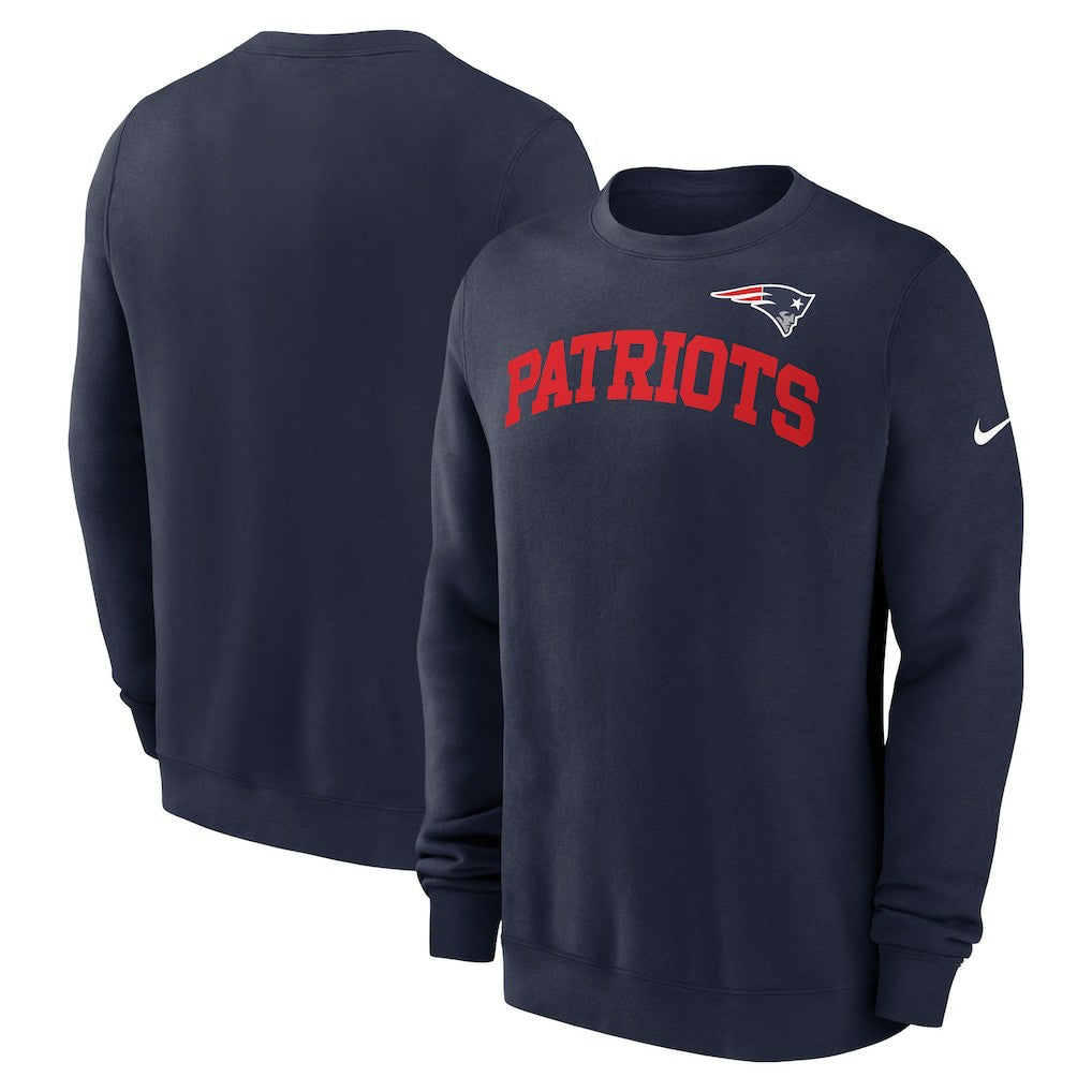 New England Patriots Club Pullover Sweatshirt - Navy sale