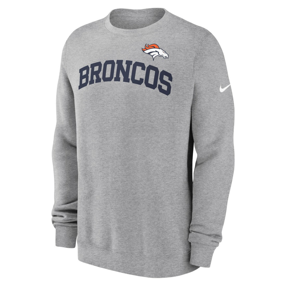 Denver Broncos Club Pullover Sweatshirt - Heather Gray outlet