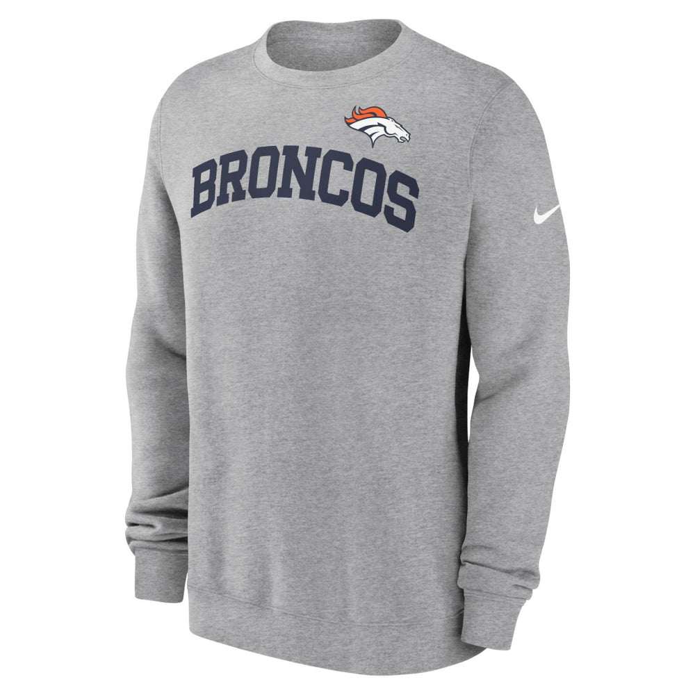 Denver Broncos Club Pullover Sweatshirt - Heather Gray outlet
