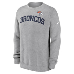 Denver Broncos Club Pullover Sweatshirt - Heather Gray outlet