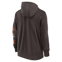 Cleveland Browns Primetime Club Full-Zip Hoodie - Brown on sale
