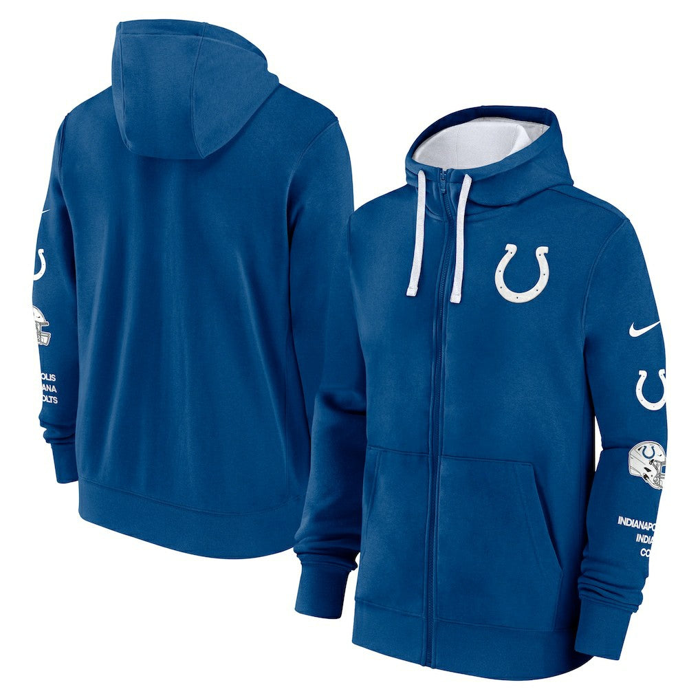 Indianapolis Colts Primetime Club Full-Zip Hoodie - Royal for sale