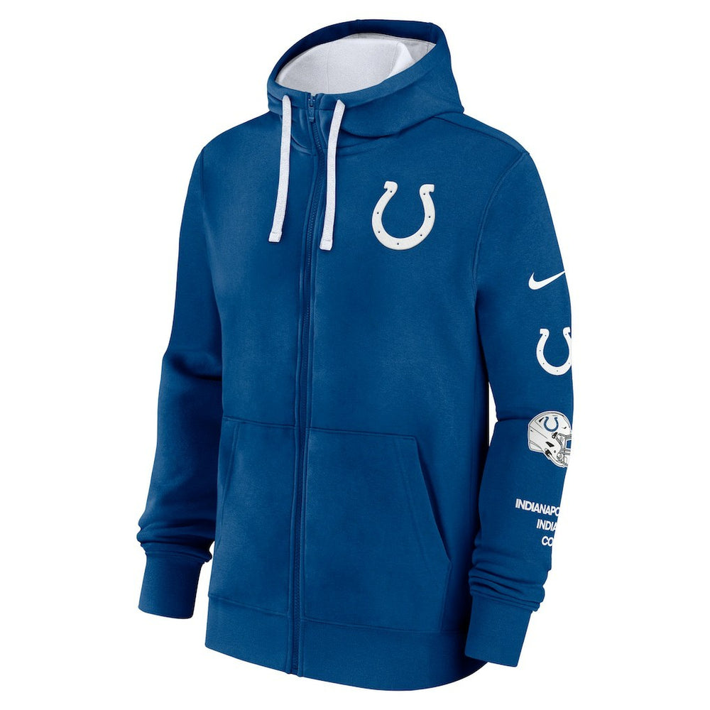 Indianapolis Colts Primetime Club Full-Zip Hoodie - Royal for sale
