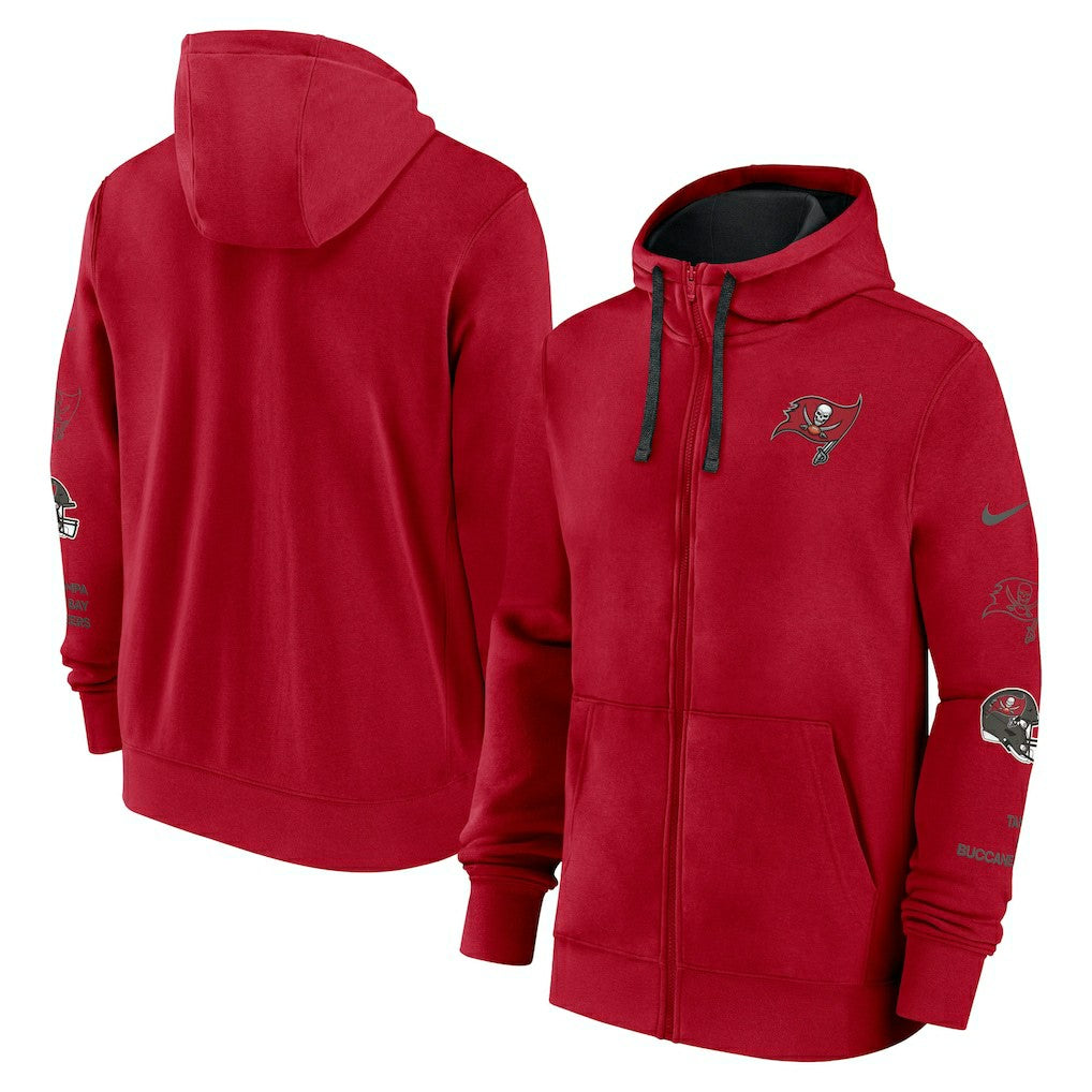 Tampa Bay Buccaneers Primetime Club Full-Zip Hoodie - Red cheap