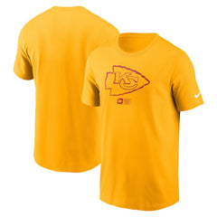 Kansas City Chiefs Faded Essential T-Shirt  - Gold on sale