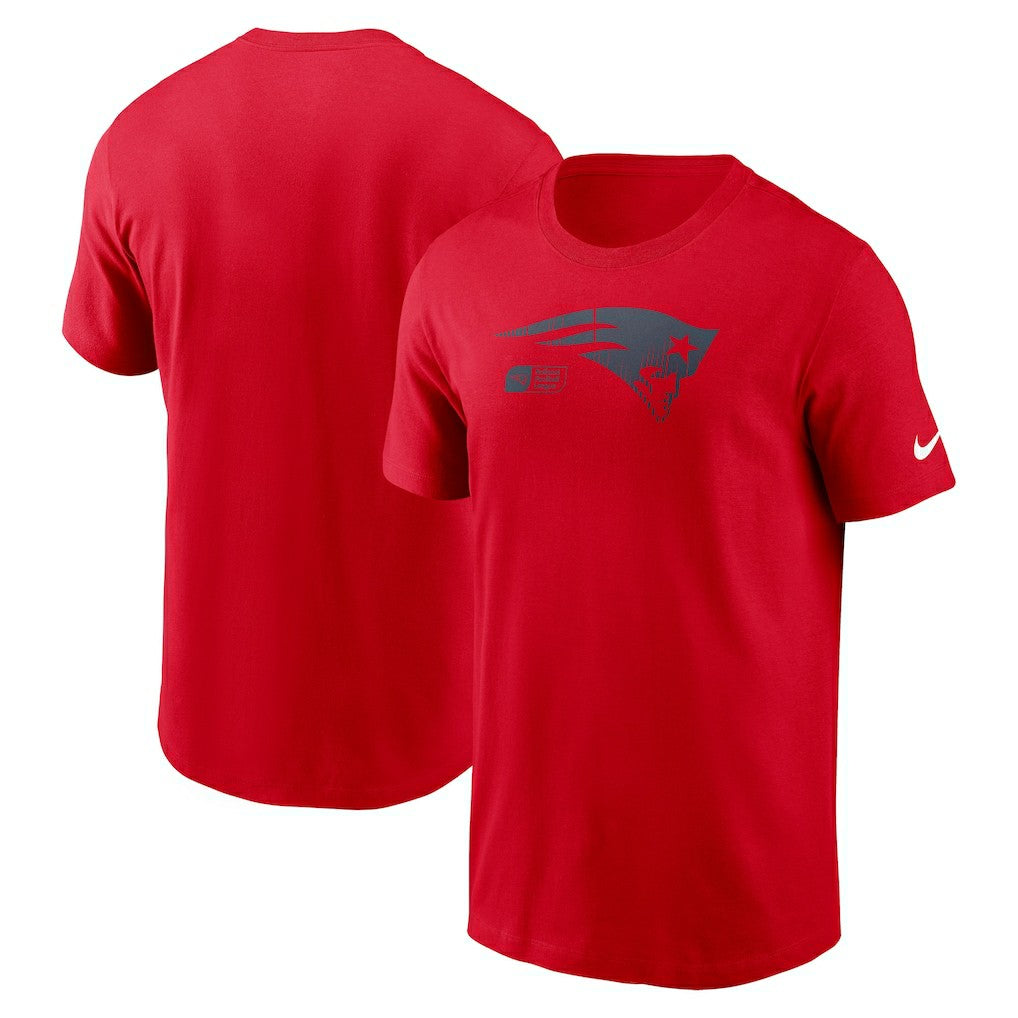 New England Patriots Faded Essential T-Shirt  - Red outlet