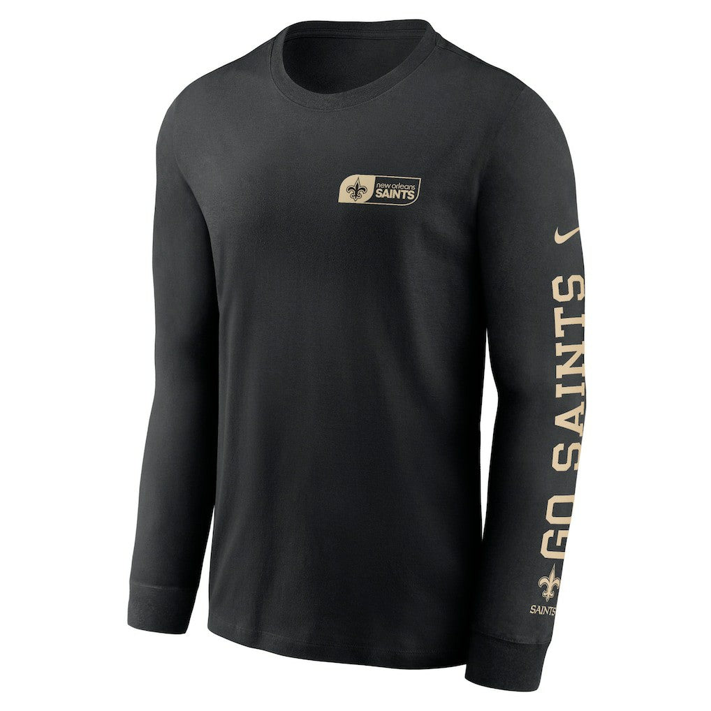 New Orleans Saints All Out Long Sleeve T-Shirt - Black for sale