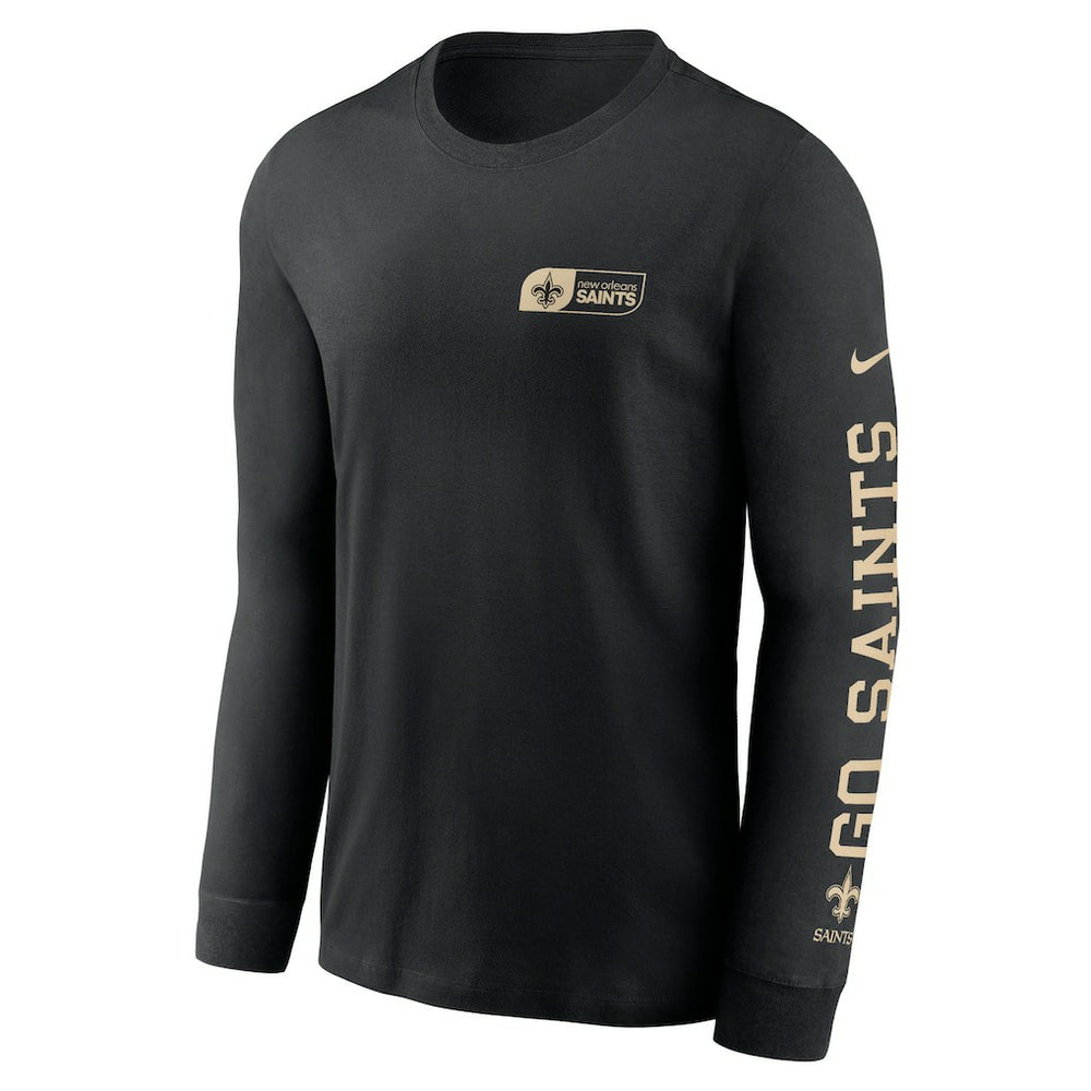 New Orleans Saints All Out Long Sleeve T-Shirt - Black for sale