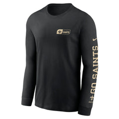 New Orleans Saints All Out Long Sleeve T-Shirt - Black for sale