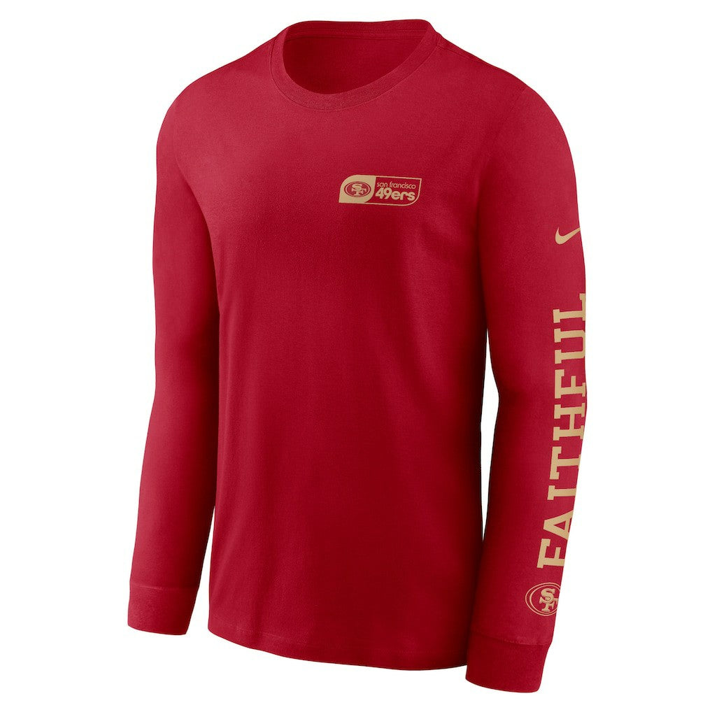 San Francisco 49ers All Out Long Sleeve T-Shirt - Scarlet sale